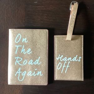 Passport case and luggage tag set